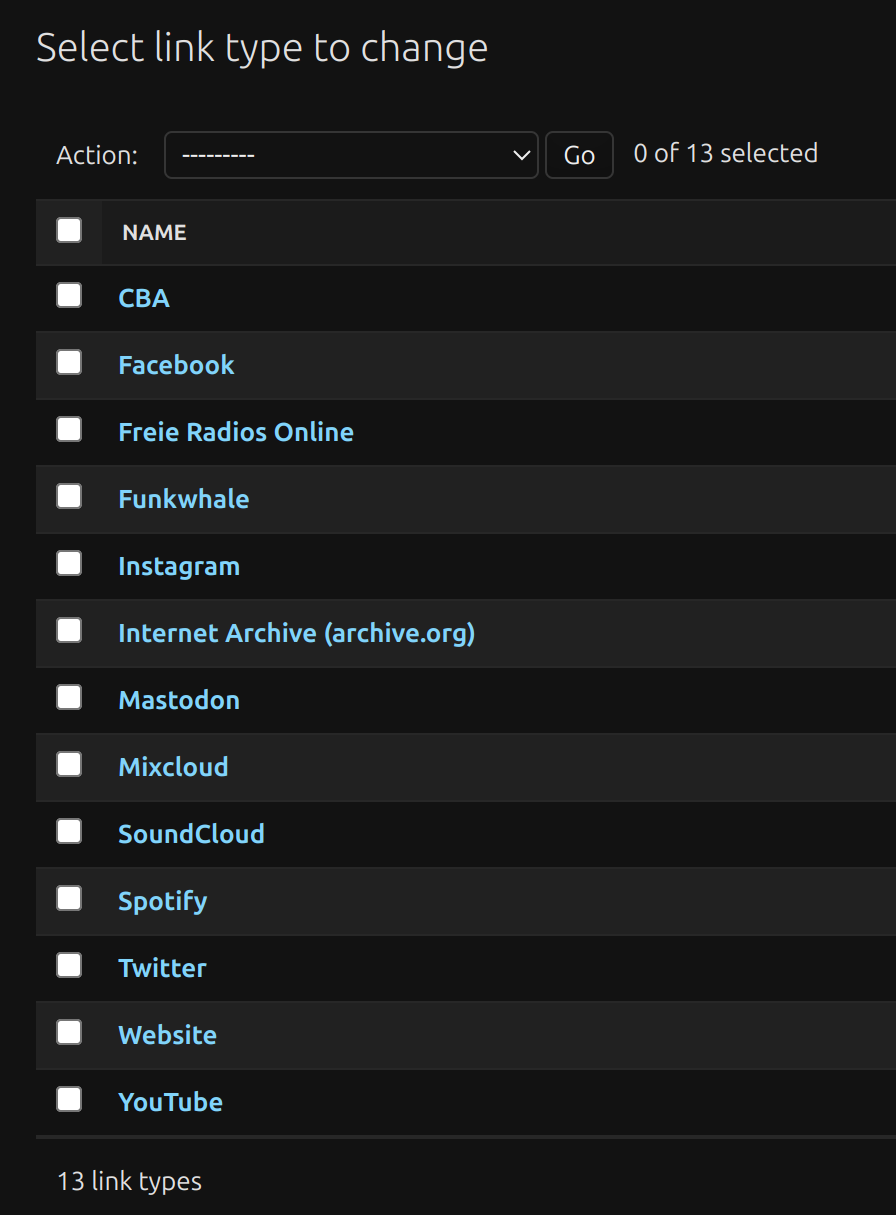 List of link types