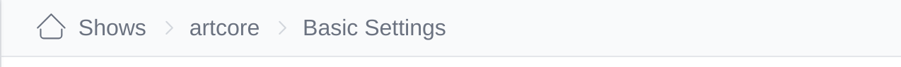 Breadcrumb navigation