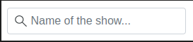 Search/filter show list