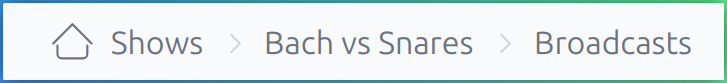 Breadcrumb navigation