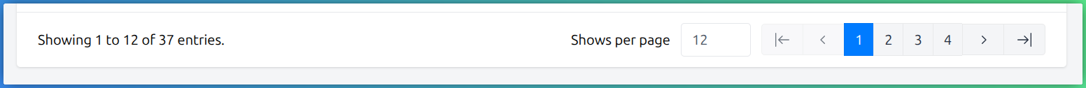Pagination controls