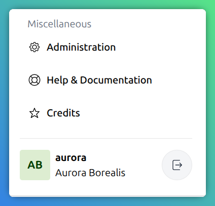 Sidebar navigation bottom